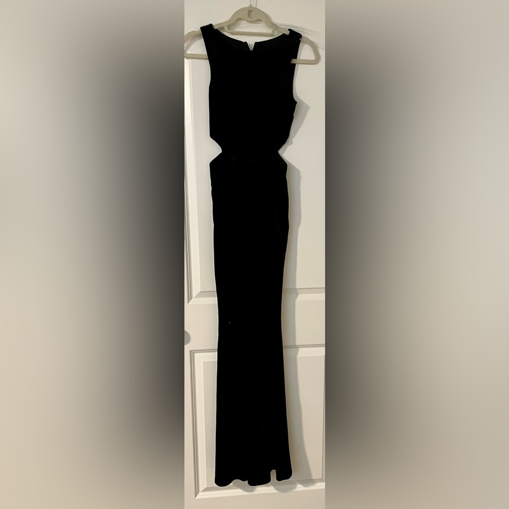 Black floor length dress
